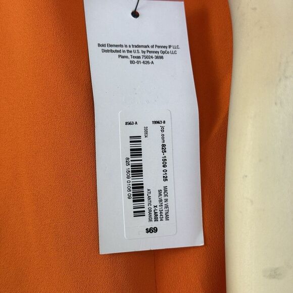 NWT- Bold Elements Womens Sleeveless Shift Dress Orange Size XL Retail $69 - Picture 10 of 13